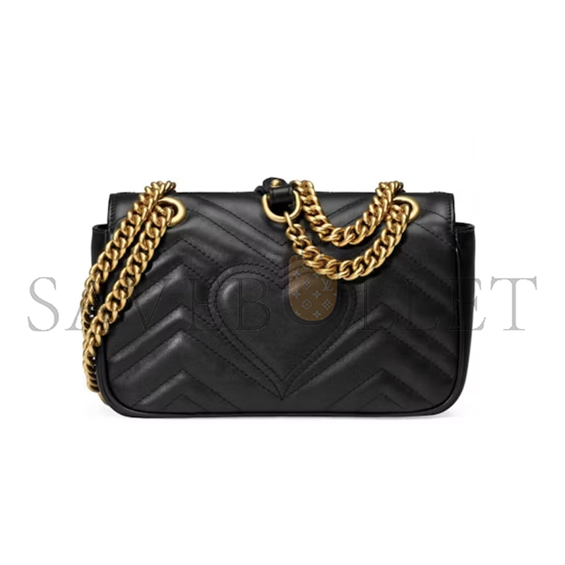 GUCCI GG MARMONT MATELASSÉ SMALL SHOULDER BAG 446744 (22*13*6cm)